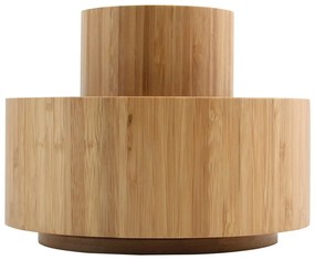 Natúr színű forgó bambusz fürdőszobai rendszerező kozmetikumokhoz Isalys – MSV