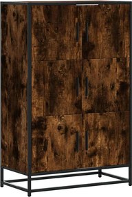 vidaXL Highboard sonoma tölgy 68x35x106,5 cm gépelt fa és fém