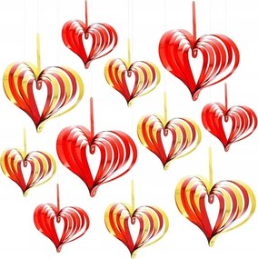 Valentin-napi Díszítés 3D Szívek