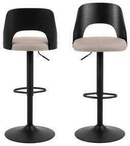 Bézs forgó bárszék szett 2 db-os 113 cm Lucy – Actona