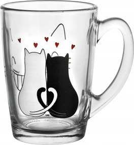 Üvegpohár 320 ml New Morning Fekete macska