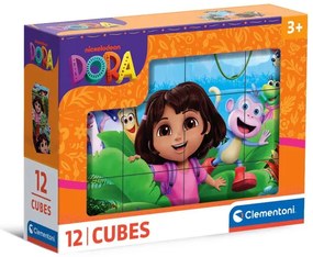 Dóra, a felfedező Jungle mesekocka 12 db-os Clementoni