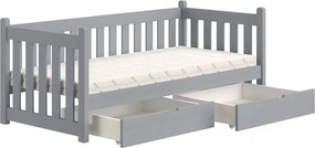 Swen gyerekágy 80x180 cm fiókokkal - szürke