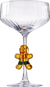 GINGER BREAD pezsgős kehely 320ml , mézeskalácsfigura