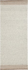 Bézs kétoldalas-kézi szövésű gyapjú futószőnyeg 80x200 cm Nifelia – Kave Home