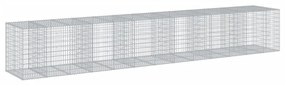 horganyzott vas gabion kosár fedéllel 650 x 100 x 100 cm