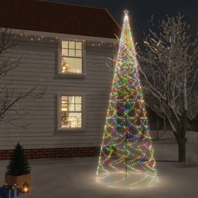 Színes fényű karácsonyfa tüskével 3000 LED-del 300 cm