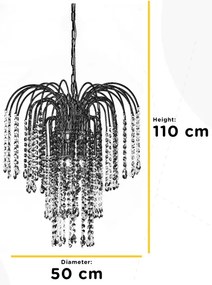 ONLI - Csillár láncon PIOGGIA 5xE14/6W/230V arany
