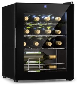 Klarstein Shiraz, borhűtő, 42 liter, 45 W, 5 - 18 °C, érintőképernyős vezérlőpanel, fekete