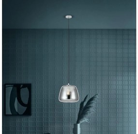 Eglo 39665 - Csillár zsinóron ALBARINO 1xE27/40W/230V átm. 35 cm füstös