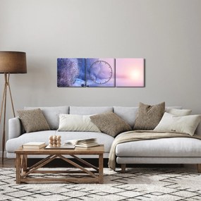 Kép - Befagyott folyó (órával) (90x30 cm)