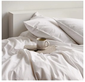 Fehér bio pamut ágyneműhuzat 200x140 cm Wave Optical - Södahl