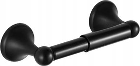 WC-papír tartó Retro Fém Fekete matt