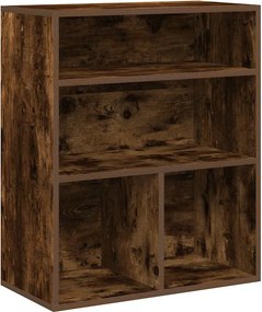 vidaXL könyvszekrény füstös tölgy 60x30x71,5 cm szerelt fa