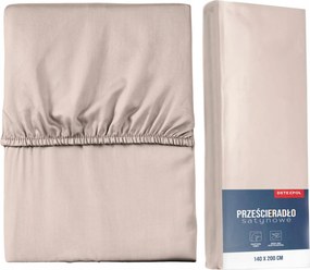 Mikroszatén Gumis Lepedő 160x200 Bézs