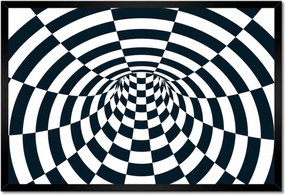 Poszter keretben 60x40 Absztrakt fekete-fehér