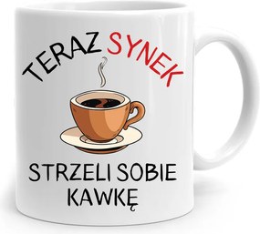 Bögre Ajándék Fiúnak Most A Kisfiú Lő Magának fényképes nyomattal