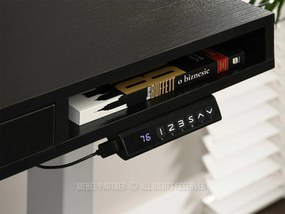 PC asztal Osto 120 (fekete fa + fehér). 1109826