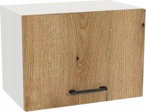 Konyhaszekrény felső páraelszívó 50/36 Capri korpusz fehér front tölgy Evoke