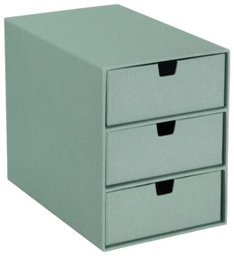 Zöld karton fiókos rendszerező Ingrid Canvas Paper Laminate – Bigso