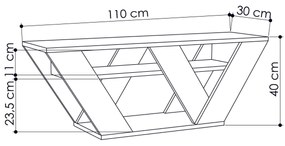 TV szekrény Pipralla - Anthracite