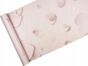 Gyerek tapéta Lányoknak rózsaszín szívecskék