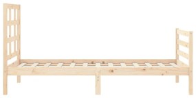 tömör fa ágykeret fejtámlával 90 x 200 cm