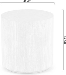 Novula kerek dohányzóasztal 45 cm - travertin