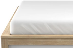 Jersey fehér lepedő 90x200 cm