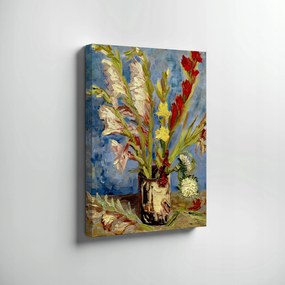 Van Gogh Vase with gladioli and China asters1886 vászonkép 70x50cm