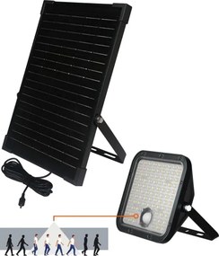 LED kültéri napelemes reflektor szenzorral LED/30W/6,4V IP65 3000/4000K