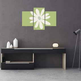 Kép - Hippik, zöld virágok N⁰2 (90x60 cm)