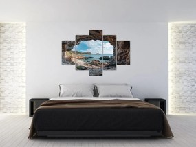Kép - Barlang a tenger mellett (150x105 cm)
