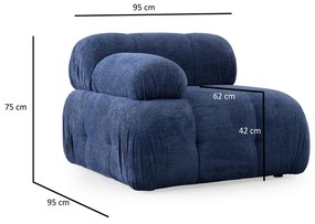 Sarok ülőgarnitúra Pettit 3 (sötétkék). 1101728