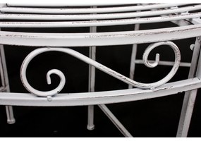 Fehér fém kerti pad Varda – Garden Pleasure