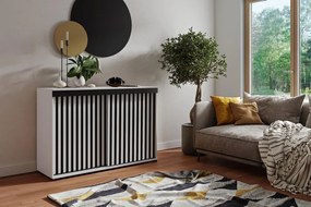 Malani Duplo 120 Tolóajtós Komód 120cm, Fehér