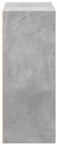 2 szintes betonszürke forgácslap könyvszekrény 60x30x76,5 cm