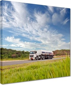 Vászonkép 30x30 Tartálykocsi Nyergesvontató