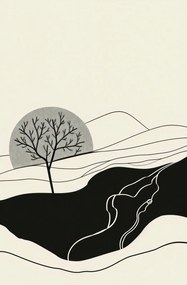 Poszter 56,6x86,4cm HullĂĄmos Hold