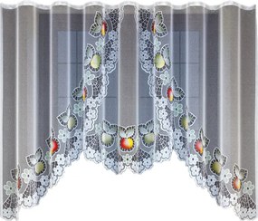 Mg Függöny 21906 Gyümölcs szín 300x130 szalaggal pol