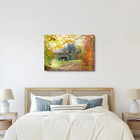 Egy tó képe (70x50 cm)