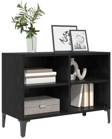 vidaXL TV szekrény garnitúra Fekete 69,5 x 30 x 50 cm Faanyag