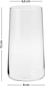 4 részes üveg pohárszett 520 ml