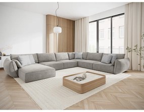 Világosszürke sarokkanapé (jobb oldali) Vanda – Mazzini Sofas