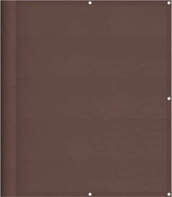 vidaXL barna 100% oxford poliészter erkélyparaván 120 x 800 cm