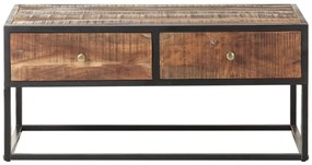 nyers akácfa dohányzóasztal 90 x 50 x 40 cm