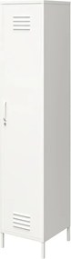 Fehér fém szekrény 38x185x40 cm Mission District – Støraa
