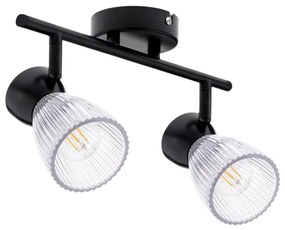 Spotlámpa BEST 2xE14/40W/230V fekete