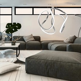Elegáns, modern LED mennyezeti lámpa távirányítóval fehér