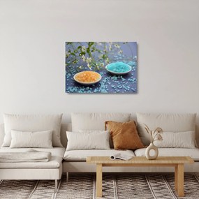 Színes tengeri só képe (üvegen) (70x50 cm)